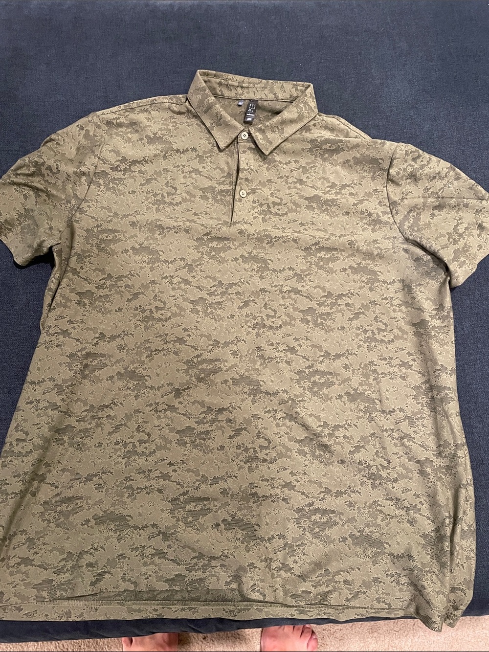 adidas Men's Olive Camo Polo Shirt
